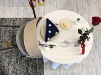 Fallen soldier table honoring those that have died defending our country